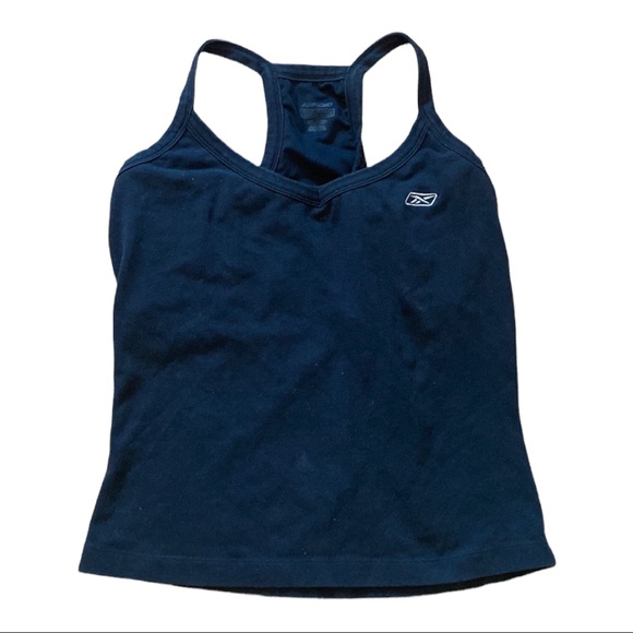 Reebok women’s tank top black w built in bra - Picture 2 of 9